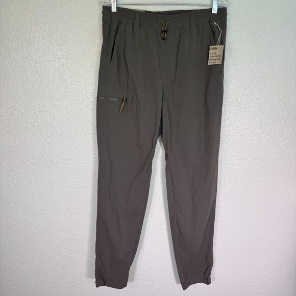 REI Trailmade Joggers Mens Medium Trail Pant Hike Camp Outdoor Pants UPF 50 Grey - Picture 1 of 10